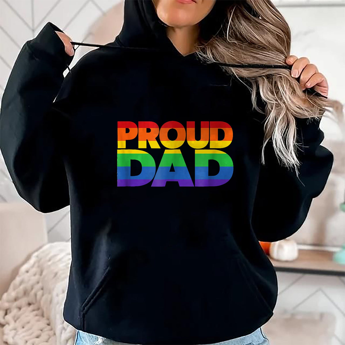 Gift for Dad Shirt, Funny Dad Unisex T-Shirt/Hoodie/Sweatshirt HLT00 – Gay Pride Shirt Proud Dad LGBT parent t-shirt Father_s Day T-Shirt