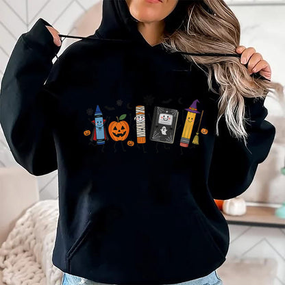 Best Teacher Shirt, Funny Teacher UnisexT-Shirt/Hoodie/Sweatshirt HLT00 - Back to School Halloween Teacher Spooky School Supplies T-Shirt