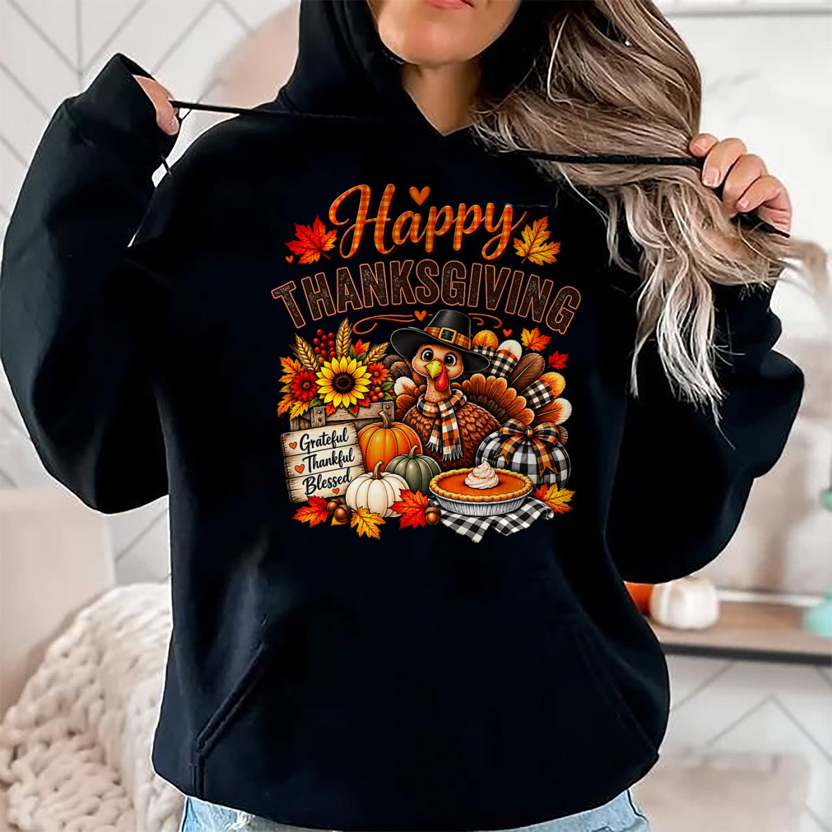 Best Thanksgiving Family Shirt , Funny Thanksgiving UnisexT-Shirt/Hoodie/Sweatshirt HLT00 - Happy Thanksgiving Funny Turkey Family Dinner Thanksgiving T-Shirt (2)