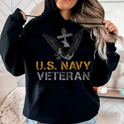 Proud Veteran Shirt, Funny Veteran UnisexT-Shirt/Hoodie/Sweatshirt HLT00 - U.S. Navy Veteran T-Shirt