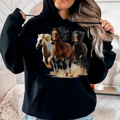 Best Horse Lover Shirt , Funny Horse UnisexT-Shirt/Hoodie/Sweatshirt HLT00 - Vintage Horses Lover Graphic for Men Women Boys Girls T-Shirt, Men, Black, X-Large