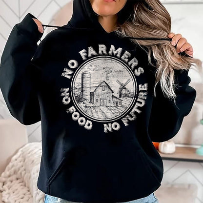 Best Farmer Life Shirt, Funny Farmer UnisexT-Shirt/Hoodie/Sweatshirt HLT00 - No Farmers No Food No Future T-Shirt Small