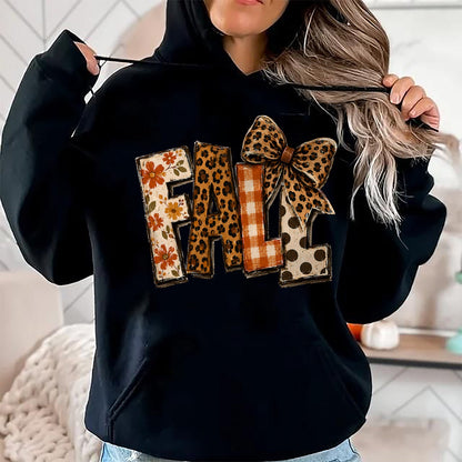 Best Thanksgiving Family Shirt , Funny Thanksgiving UnisexT-Shirt/Hoodie/Sweatshirt HLT00 - Fall Coquette Bow Leopard Pumpkin Leaves Thanksgiving Autumn T-Shirt