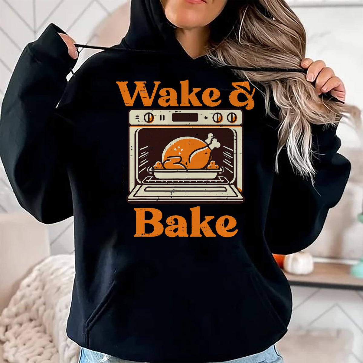 Best Thanksgiving Family Shirt , Funny Thanksgiving UnisexT-Shirt/Hoodie/Sweatshirt HLT00 - Thanksgiving Wake and Bake Funny Turkey Day Dad Men Women T-Shirt
