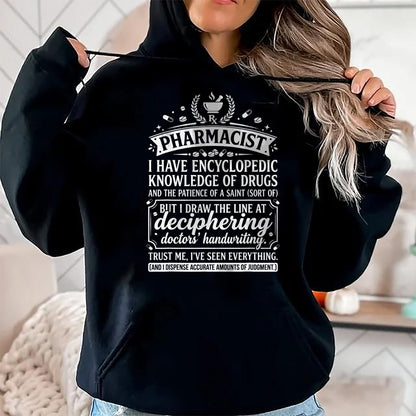 Best Doctor Shirt, Funny Doctor UnisexT-Shirt/Hoodie/Sweatshirt HLT00 - Funny Pharmacist Typography Quote Doctors Handwriting T-Shirt