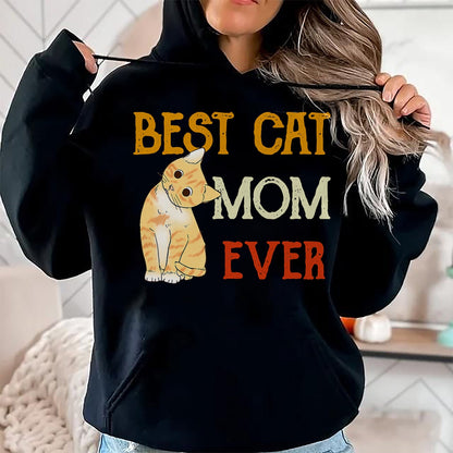 Cat Love Shirt, Funny Cat Lover Gift UnisexT-Shirt/Hoodie/Sweatshirt HLT00 - Vintage cat Best cat mom Ever Meow with My cat Funny Kitty T-Shirt (1)