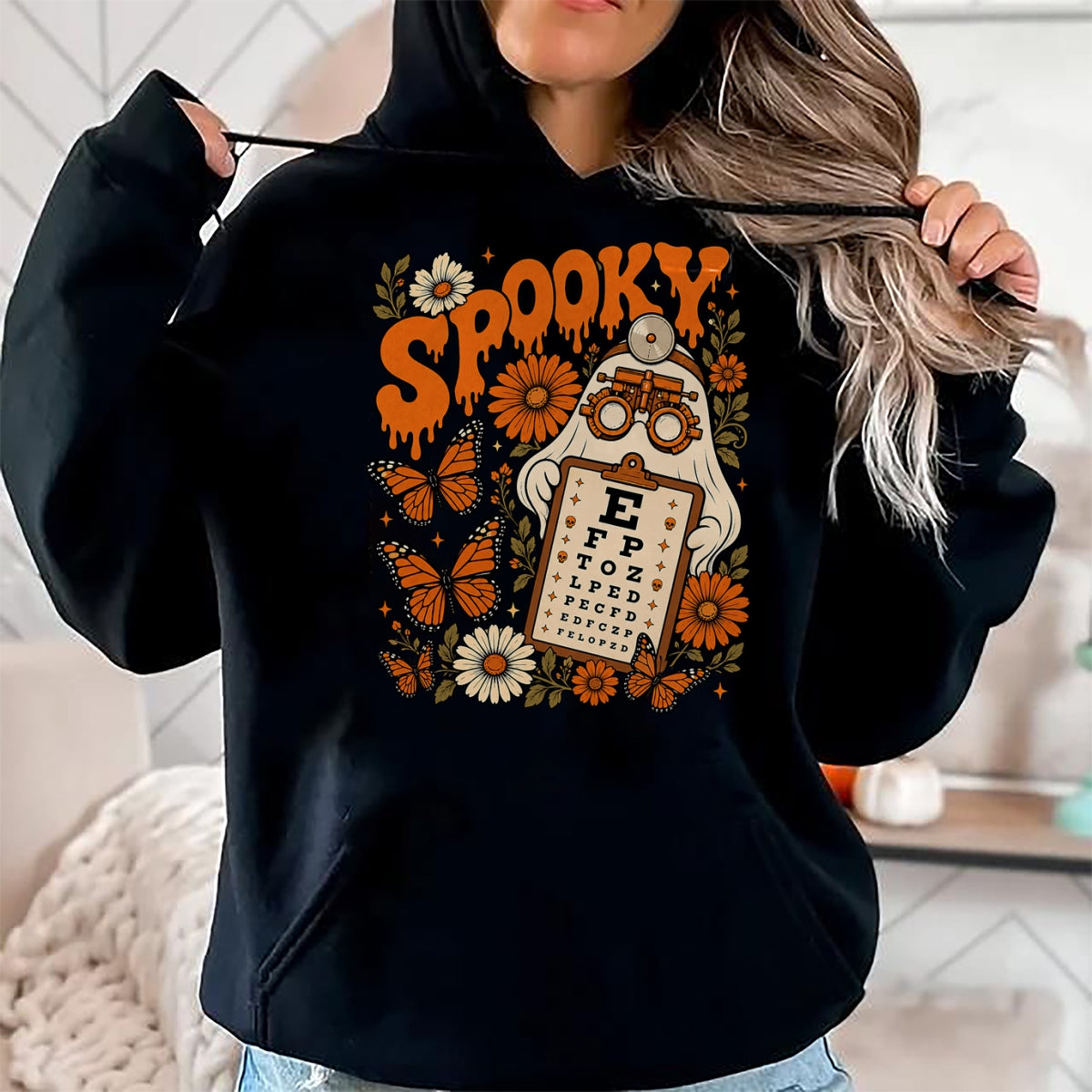 Best Doctor Shirt, Funny Doctor UnisexT-Shirt/Hoodie/Sweatshirt HLT00 - Spooky Ghost Boo Vision Squad Optometrist Halloween Eye Dr T-Shirt