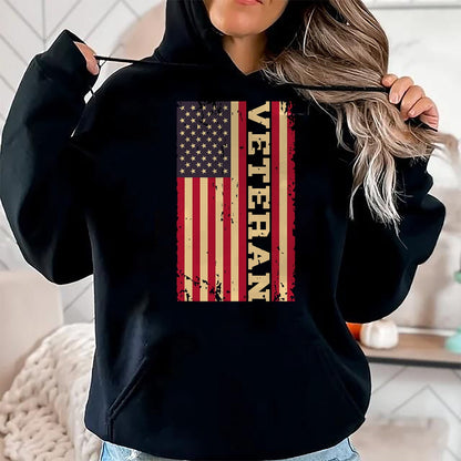 Proud Veteran Shirt, Funny Veteran UnisexT-Shirt/Hoodie/Sweatshirt HLT00 - Veteran Veterans Day USA United States America American Flag T-Shirt (1)