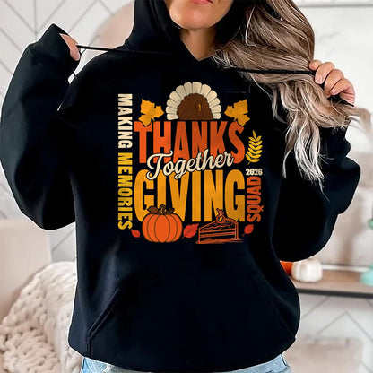 Best Thanksgiving Family Shirt , Funny Thanksgiving UnisexT-Shirt/Hoodie/Sweatshirt HLT00 - Family Thanksgiving Squad 2026 Matching Family Thanksgiving T-Shirt (1)