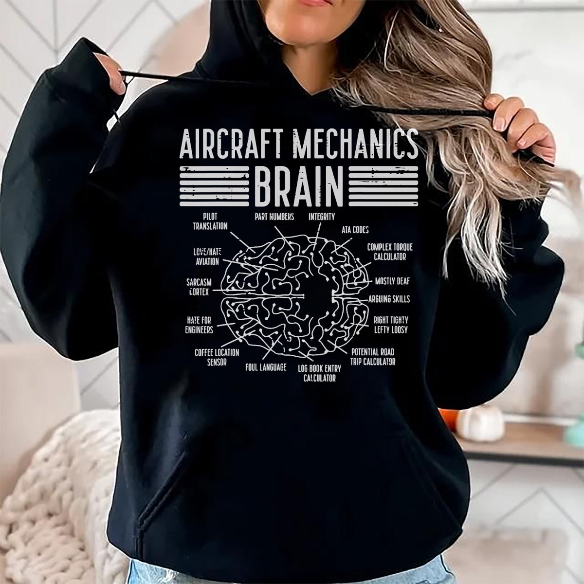 Best Mechanic Life Shirt, Funny Mechanic UnisexT-Shirt/Hoodie/Sweatshirt HLT00 - Aircraft Mechanic Limited Edition - Aircraft Mechanics Brain Fun Airplane Maintenance Men Women T-Shirt