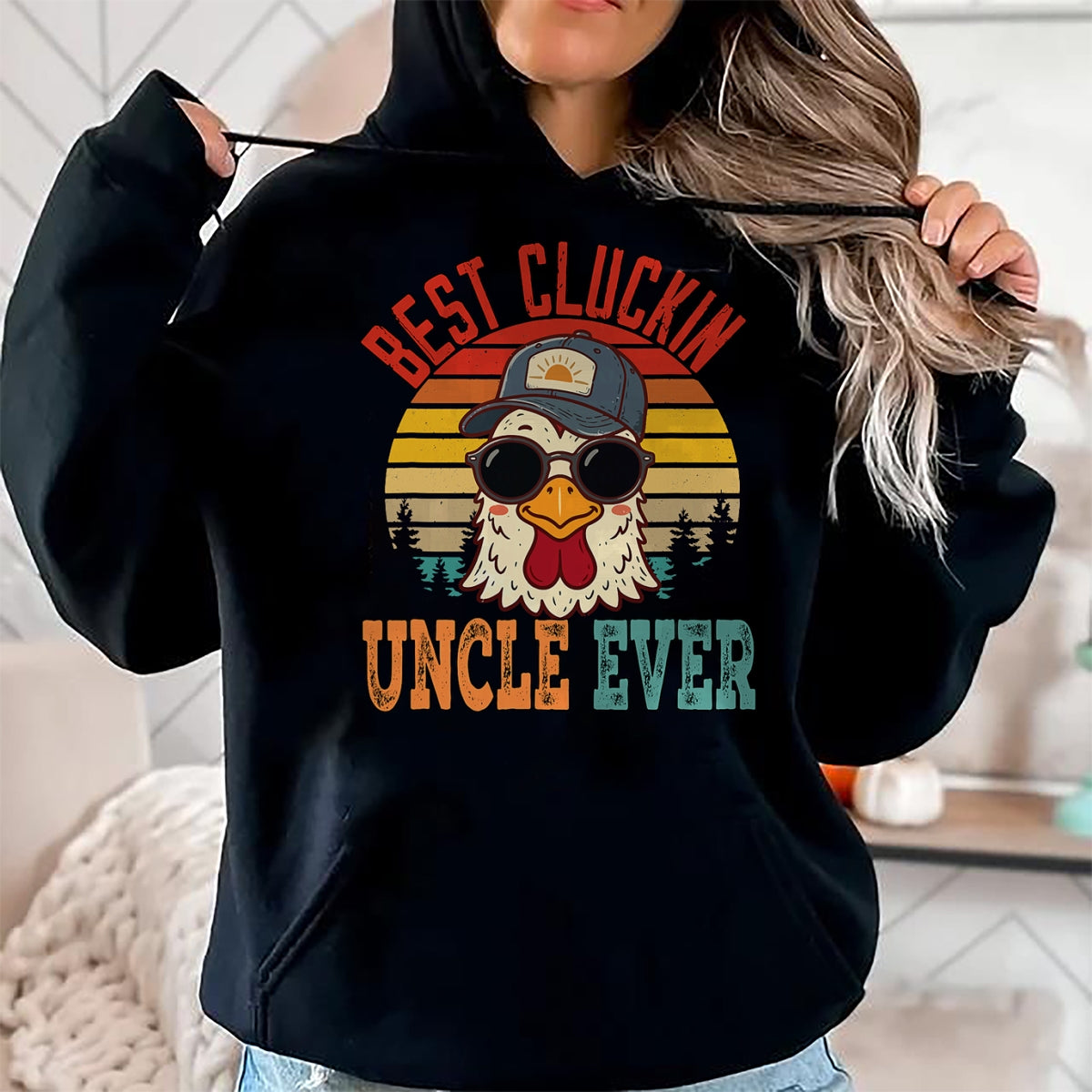 Best Farmer Life Shirt, Funny Farmer UnisexT-Shirt/Hoodie/Sweatshirt HLT00 - Vintage Best Cluckin Uncle Ever Chicken Father's Day Farmer T-Shirt