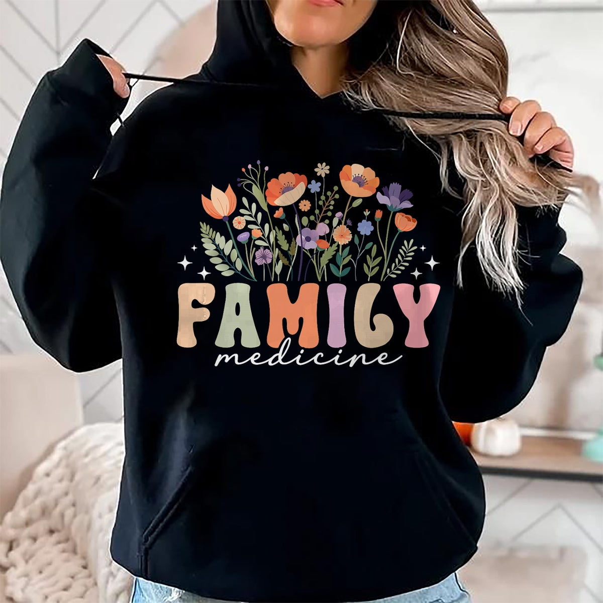 Best Doctor Shirt, Funny Doctor UnisexT-Shirt/Hoodie/Sweatshirt HLT00 - Family Medicine Flowers Family Medicine Doctor T-Shirt