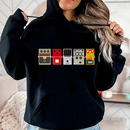 Guitar Lover Shirt, Funny Guitar UnisexT-Shirt/Hoodie/Sweatshirt HLT00 - Guitar Effects PedalStomp Box Rock T Shirt T-Shirt