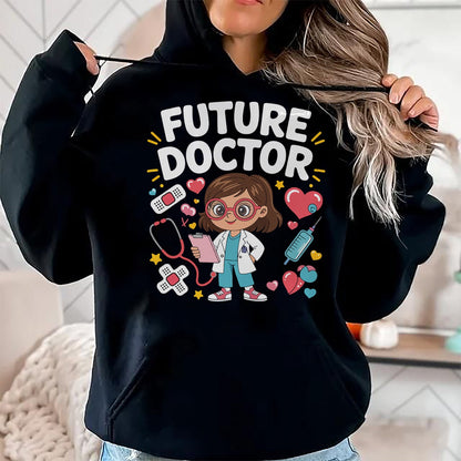Best Doctor Shirt, Funny Doctor UnisexT-Shirt/Hoodie/Sweatshirt HLT00 - Future Doctor - Future Doctor Cute Girl Medical Career Gifts for Girls Kids T-Shirt