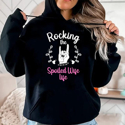 Best Wife Shirt, Wife and Husband Unisex T-Shirt/Hoodie/Sweatshirt HLT00 - Gift for wife T shirt, spoiled wife   Funny Spoiled Wife Art For Women Husband Spoiled Wife Life Pul (1)