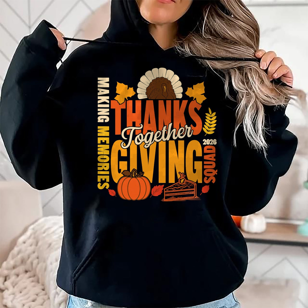 Best Thanksgiving Family Shirt , Funny Thanksgiving UnisexT-Shirt/Hoodie/Sweatshirt HLT00 - Family Thanksgiving Squad 2026 Matching Family Thanksgiving T-Shirt (2)