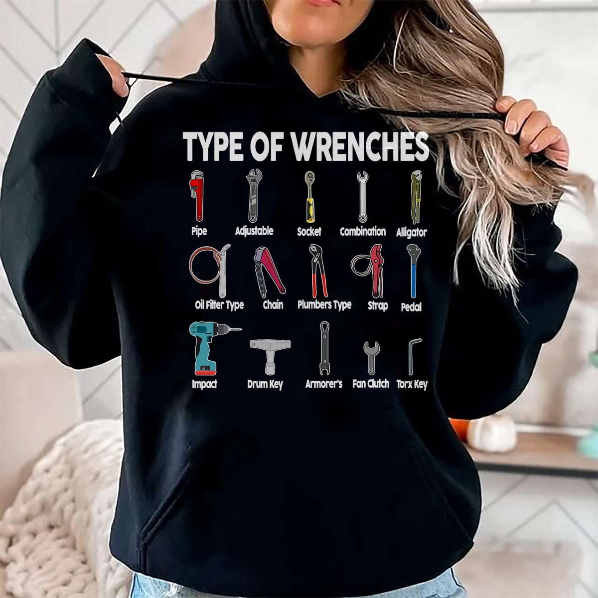 Best Mechanic Life Shirt, Funny Mechanic UnisexT-Shirt/Hoodie/Sweatshirt HLT00 - Toddler Mechanic Types of Wrenches Technician Kids Boy T-Shirt