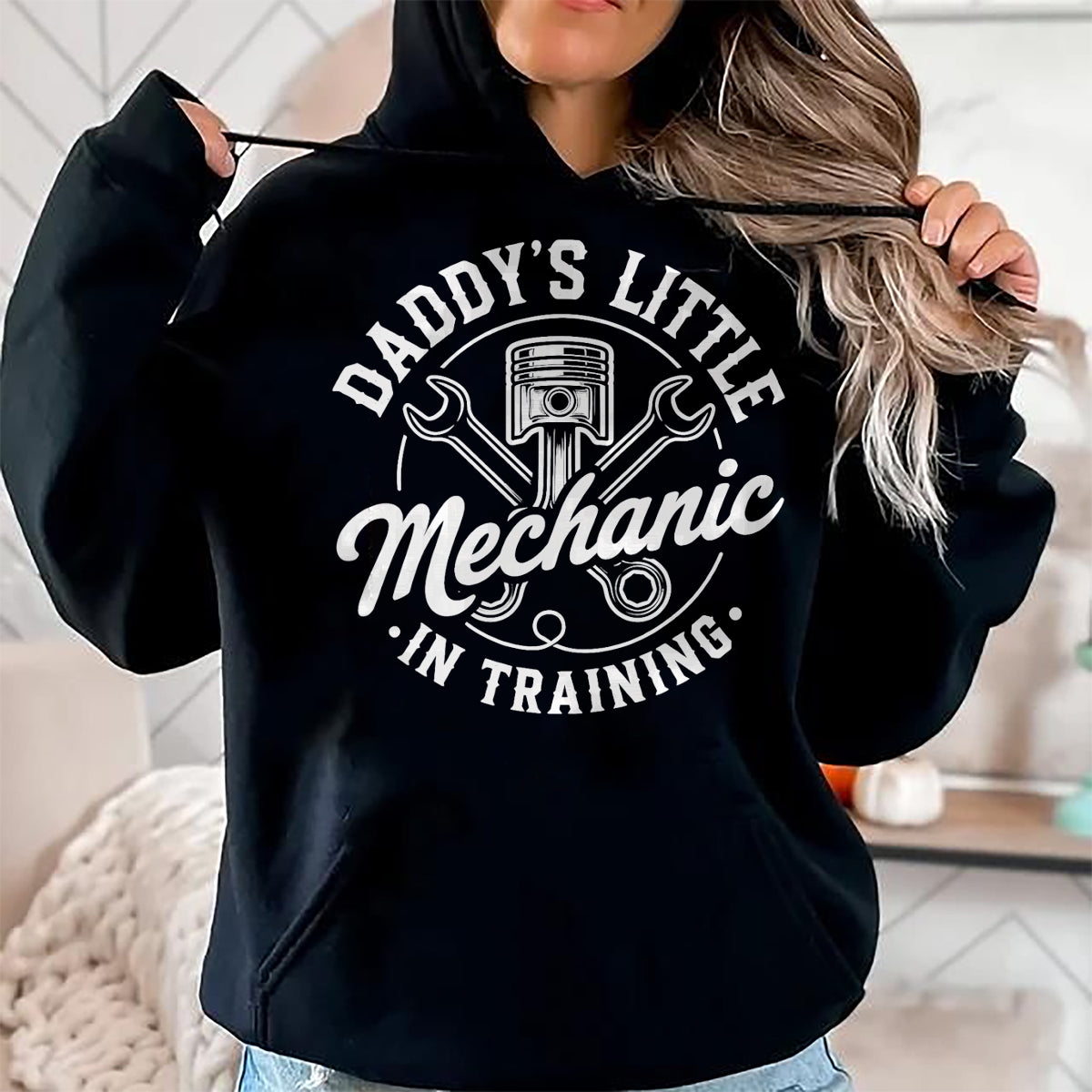 Best Mechanic Life Shirt, Funny Mechanic UnisexT-Shirt/Hoodie/Sweatshirt HLT00 - Daddy's Little Mechanic in Training Funny Future Mechanic T-Shirt