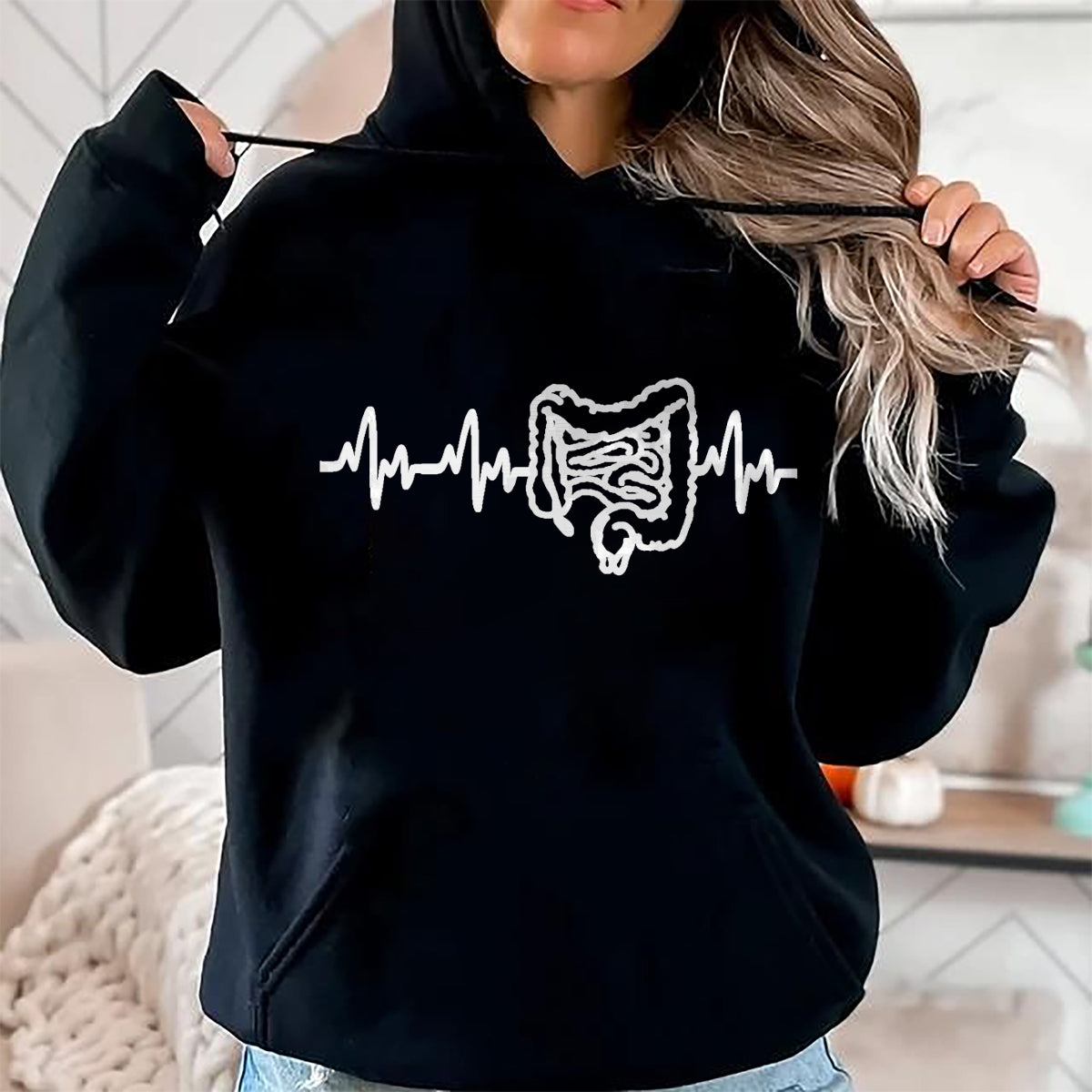 Best Doctor Shirt, Funny Doctor UnisexT-Shirt/Hoodie/Sweatshirt HLT00 - Intestines Heartbeat Gastroenterologist Gastro Nurse Doctor T-Shirt
