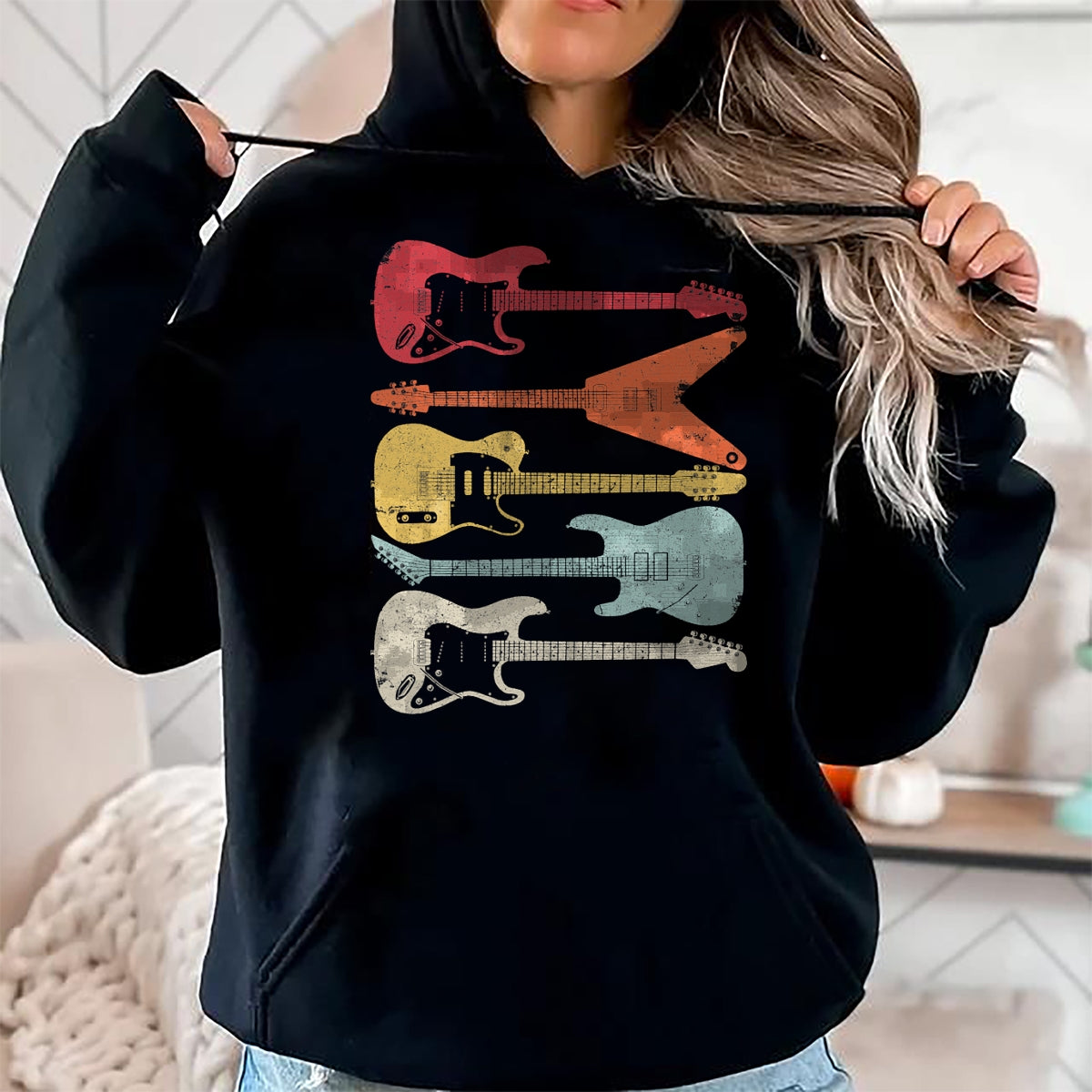 Guitar Lover Shirt, Funny Guitar UnisexT-Shirt/Hoodie/Sweatshirt HLT00 - Guitar Shirt. Retro Style Gift for Guitarist T-Shirt
