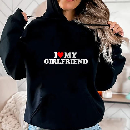Best Wife Shirt, Wife and Husband Unisex T-Shirt/Hoodie/Sweatshirt HLT00 - I Love My Hot Girlfriend I Heart My Hot Girlfriend GF T-Shirt (1)