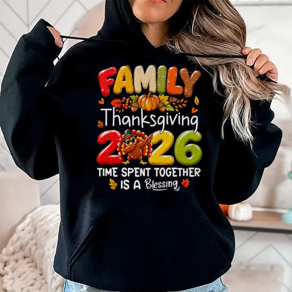 Best Thanksgiving Family Shirt , Funny Thanksgiving UnisexT-Shirt/Hoodie/Sweatshirt HLT00 - Family Thanksgiving 2026 Thanksgiving Crew Turkey Matching T-Shirt