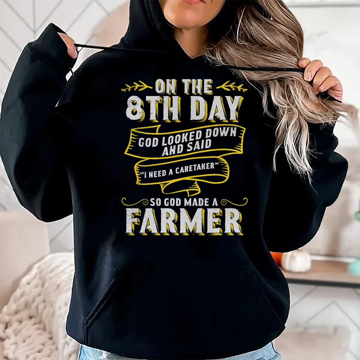 Best Farmer Life Shirt, Funny Farmer UnisexT-Shirt/Hoodie/Sweatshirt HLT00 - So God Made a Farmer Farming Agriculture T-Shirt