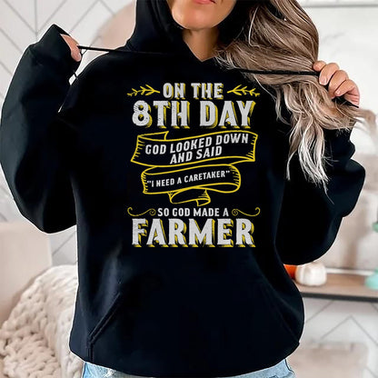 Best Farmer Life Shirt, Funny Farmer UnisexT-Shirt/Hoodie/Sweatshirt HLT00 - So God Made a Farmer Farming Agriculture T-Shirt