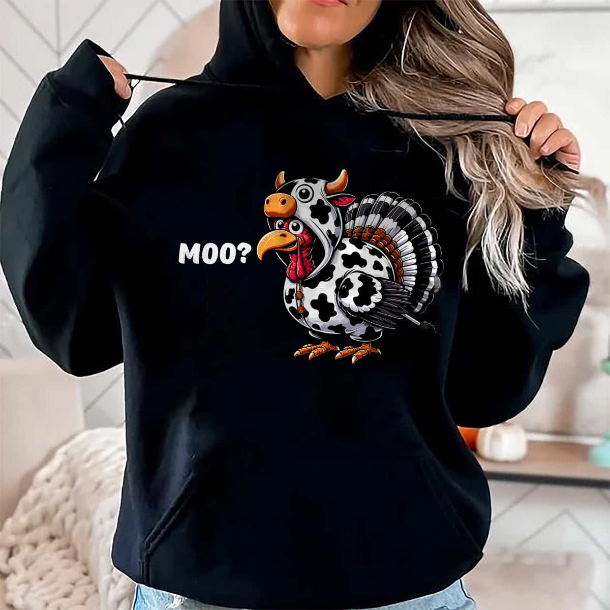 Best Thanksgiving Family Shirt , Funny Thanksgiving UnisexT-Shirt/Hoodie/Sweatshirt HLT00 - Turkey Moo Funny Thanksgiving T-Shirt