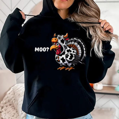 Best Thanksgiving Family Shirt , Funny Thanksgiving UnisexT-Shirt/Hoodie/Sweatshirt HLT00 - Turkey Moo Funny Thanksgiving T-Shirt