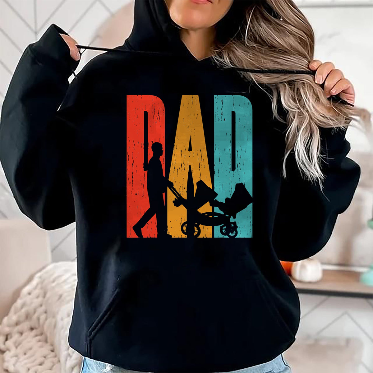 Gift for Dad Shirt, Funny Dad Unisex T-Shirt/Hoodie/Sweatshirt HLT00 – Mens Proud Father of Twins Dad of Twins Identical or Fraternal T-Shirt