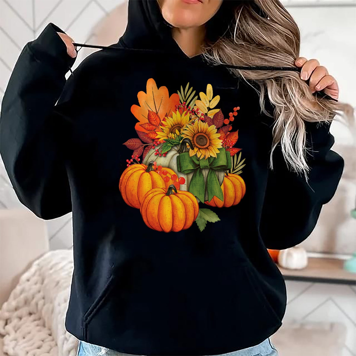 Best Thanksgiving Family Shirt , Funny Thanksgiving UnisexT-Shirt/Hoodie/Sweatshirt HLT00 - Thanksgiving Pumpkin Sunflower Fall Autumn Holiday T-Shirt