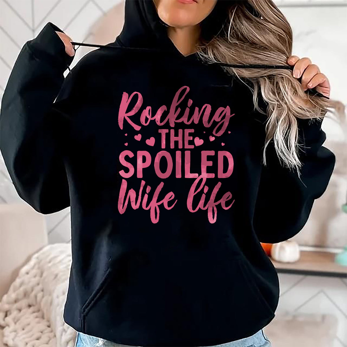 Best Wife Shirt, Wife and Husband Unisex T-Shirt/Hoodie/Sweatshirt HLT00 - Gift for wife T shirt, spoiled wife   Funny Spoiled Wife Art For Women Girls Husband Spoiled Wife Lo