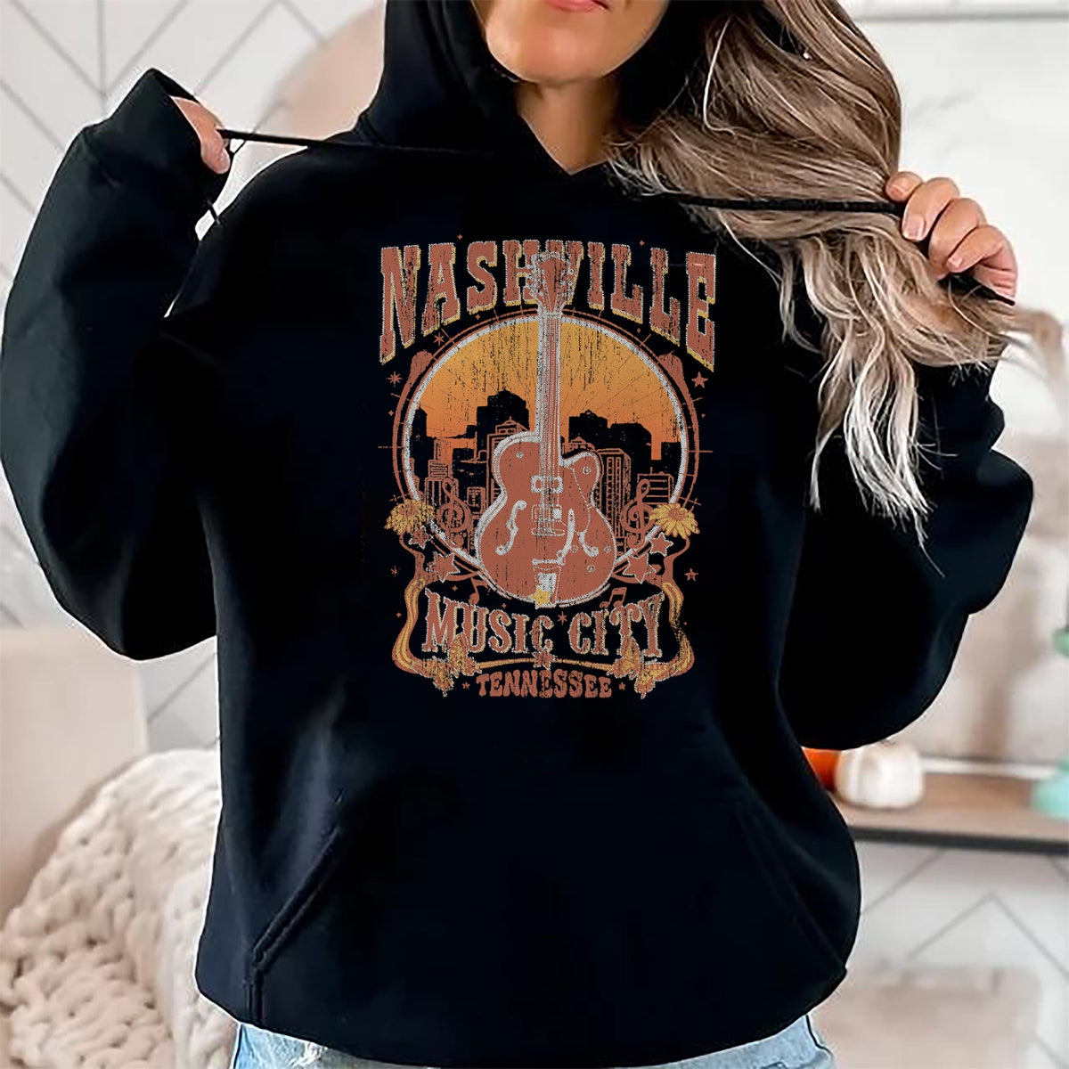 Guitar Lover Shirt, Funny Guitar UnisexT-Shirt/Hoodie/Sweatshirt HLT00 - Nashville Tennessee Guitar Country Music City Guitarist Gift T-Shirt