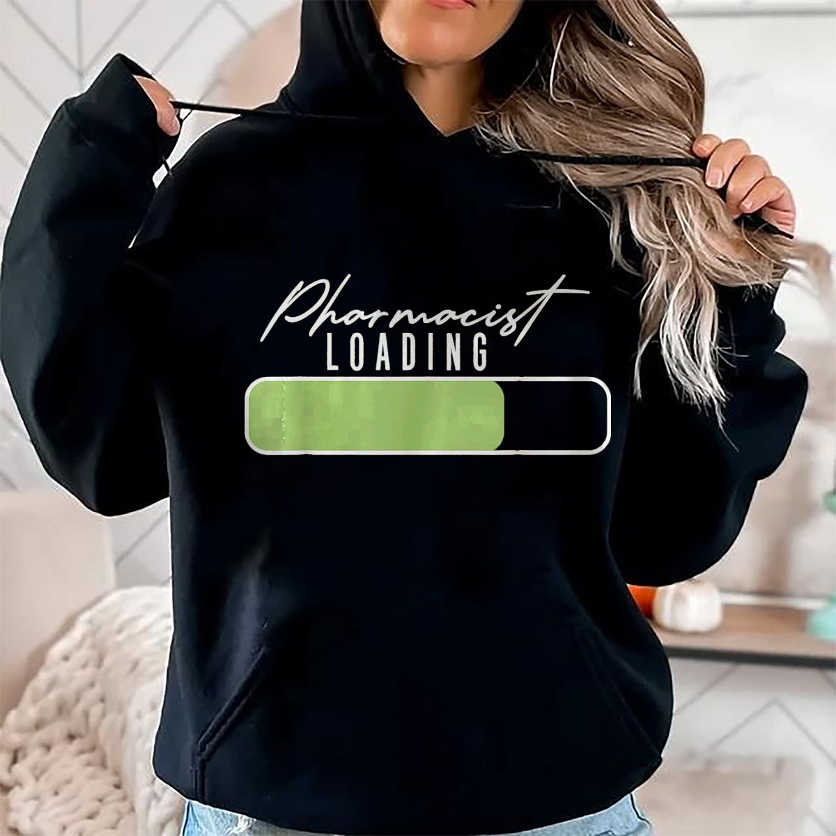 Best Doctor Shirt, Funny Doctor UnisexT-Shirt/Hoodie/Sweatshirt HLT00 - Pharmacist Loading Doctor of Pharmacy Student Future Pharm.D T-Shirt, Women, Black, Large