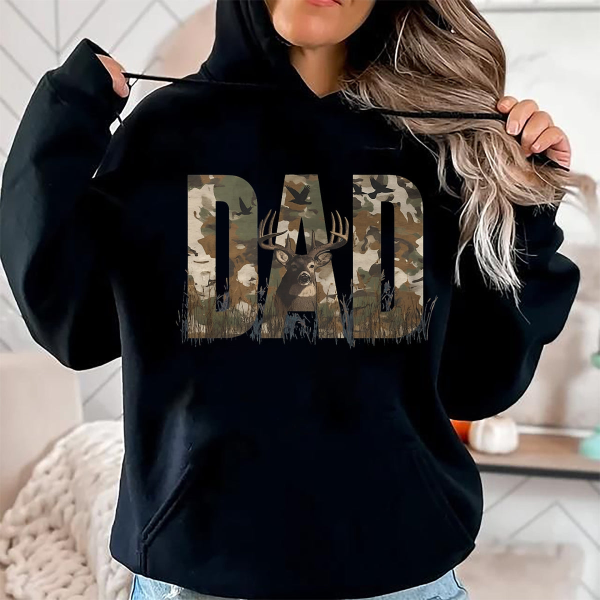 Funny Hunting Shirt, Gift For Hunting Lover Unisex T-Shirt/Hoodie/Sweatshirt HLT00 - Retro Camo Dad Quote Funny Deer Animal Hunting Outdoorsman T-Shirt