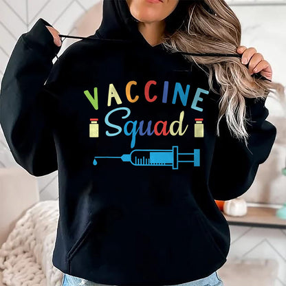 Best Doctor Shirt, Funny Doctor UnisexT-Shirt/Hoodie/Sweatshirt HLT00 - Vaccine Squad Cute Nurse Doctor DR Funny Vaccinated 19 Tee T-Shirt