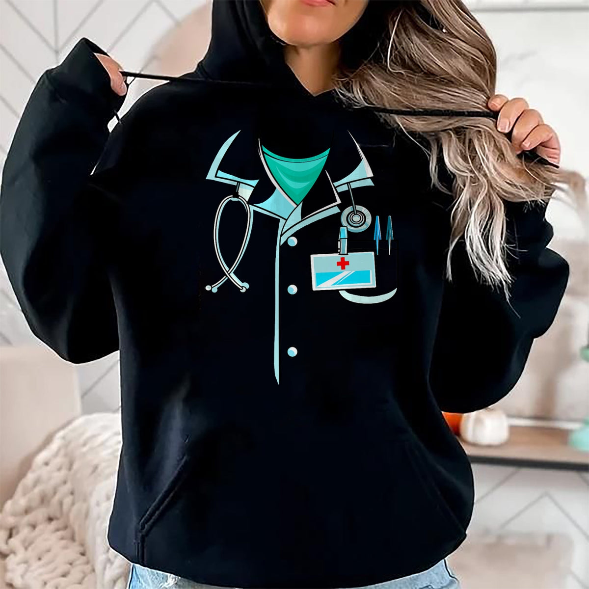 Best Doctor Shirt, Funny Doctor UnisexT-Shirt/Hoodie/Sweatshirt HLT00 - Doctor Costume Halloween White Lab Coat Men Women Kids T-Shirt