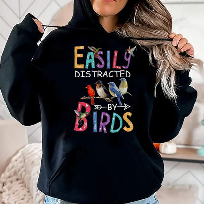 Best Thanksgiving Family Shirt , Funny Thanksgiving UnisexT-Shirt/Hoodie/Sweatshirt HLT00 - Easily Distracted by Birds Funny Bird T-Shirt Small