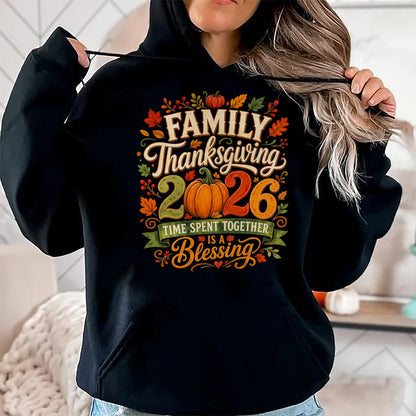 Best Thanksgiving Family Shirt , Funny Thanksgiving UnisexT-Shirt/Hoodie/Sweatshirt HLT00 - Family Thanksgiving Squad 2026 Matching Family Thanksgiving T-Shirt