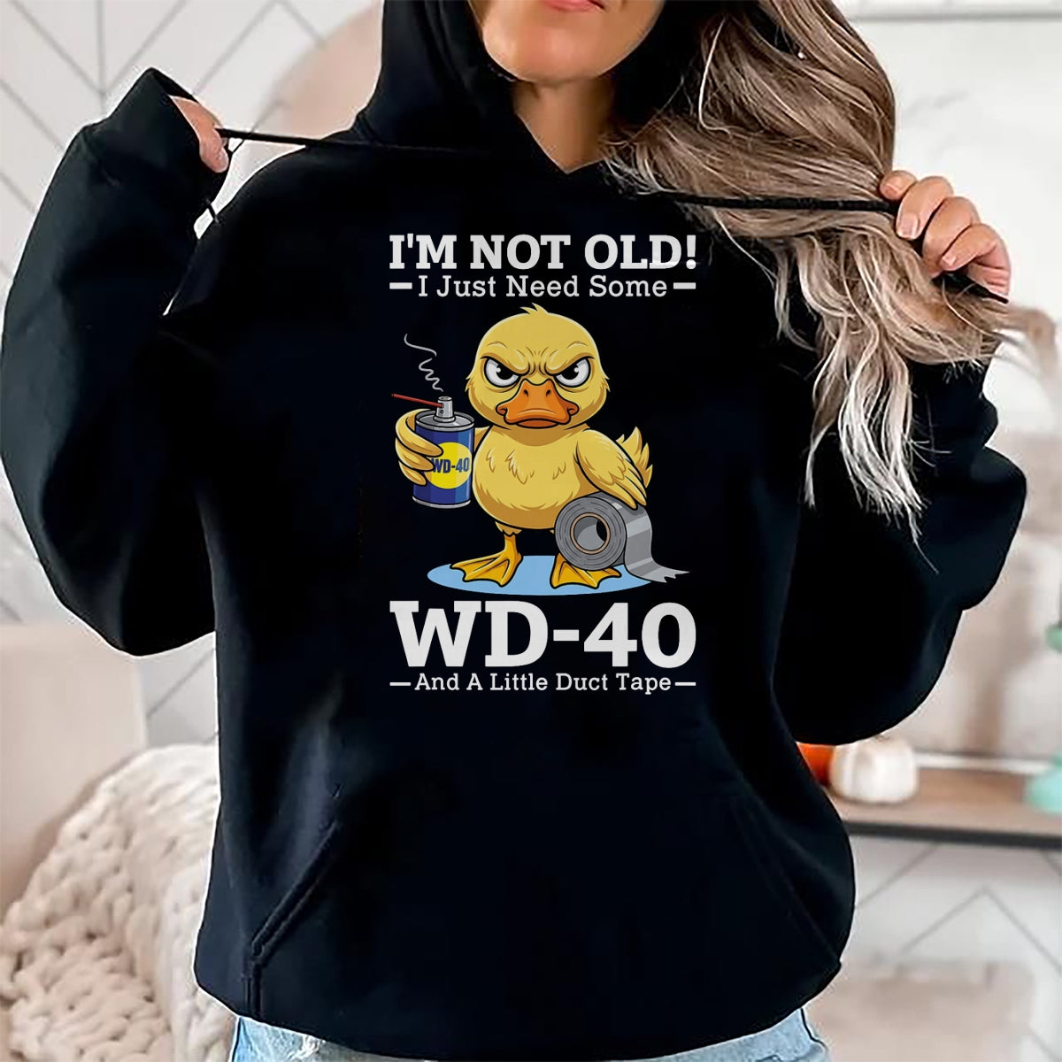 Best Mechanic Life Shirt, Funny Mechanic UnisexT-Shirt/Hoodie/Sweatshirt HLT00 - I’m Not Old! I Just Need Some WD-40 and A Little Duct Tape T-Shirt