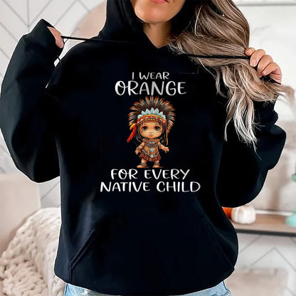 Native American T-Shirts, Vintage Native American Unisex T-Shirt/Hoodie/Sweatshirt HLT00 - Wear orange for every American native child Indian Pride (1)