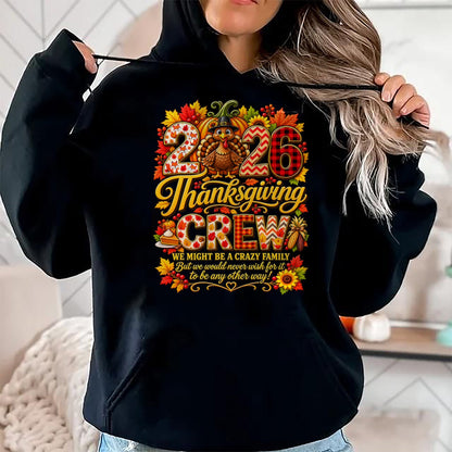 Best Thanksgiving Family Shirt , Funny Thanksgiving UnisexT-Shirt/Hoodie/Sweatshirt HLT00 - Family Thanksgiving 2026 Thanksgiving Crew Turkey Matching T-Shirt (5)