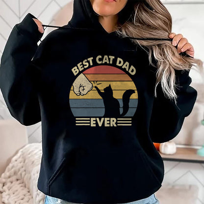 Gift for Dad Shirt, Funny Dad Unisex T-Shirt/Hoodie/Sweatshirt HLT00 – Cat-Shirt Men Best Cat Dad Ever Funny Dad T-Shirt