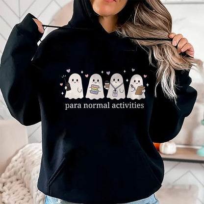 Best Teacher Shirt, Funny Teacher UnisexT-Shirt/Hoodie/Sweatshirt HLT00 - Ghost Cute para Normal Activities SPED Teachers Halloween T-Shirt
