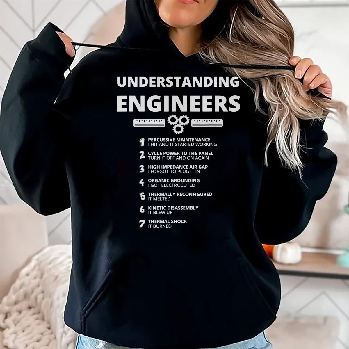 Best Mechanic Life Shirt, Funny Mechanic UnisexT-Shirt/Hoodie/Sweatshirt HLT00 - Understanding Engineers - Funny Sarcastic Engineering Gift T-Shirt Small