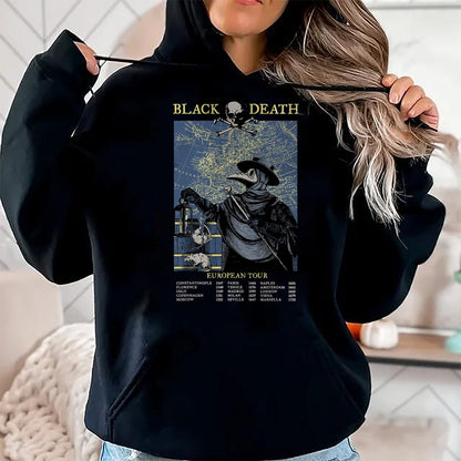 Best Doctor Shirt, Funny Doctor UnisexT-Shirt/Hoodie/Sweatshirt HLT00 - Plague Mask Doctor Plague Black Death European Tour T-Shirt