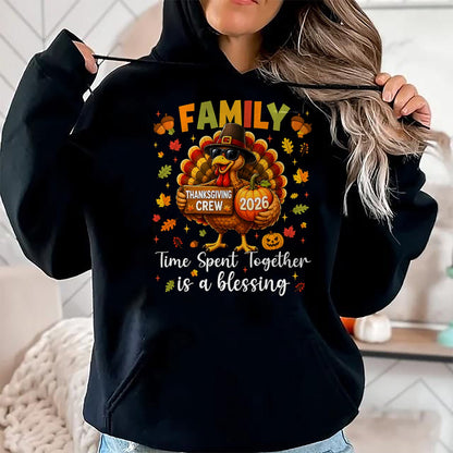 Best Thanksgiving Family Shirt , Funny Thanksgiving UnisexT-Shirt/Hoodie/Sweatshirt HLT00 - Family Thanksgiving 2026 Thanksgiving Crew Turkey Matching T-Shirt (4)
