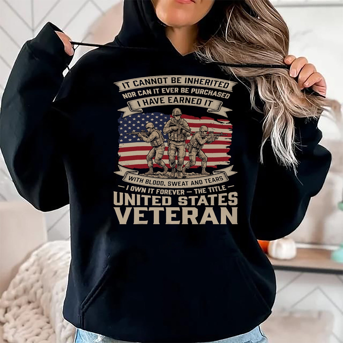 Proud Veteran Shirt, Funny Veteran UnisexT-Shirt/Hoodie/Sweatshirt HLT00 - Proud US Veteran Patriotic American Veterans Day T-Shirt