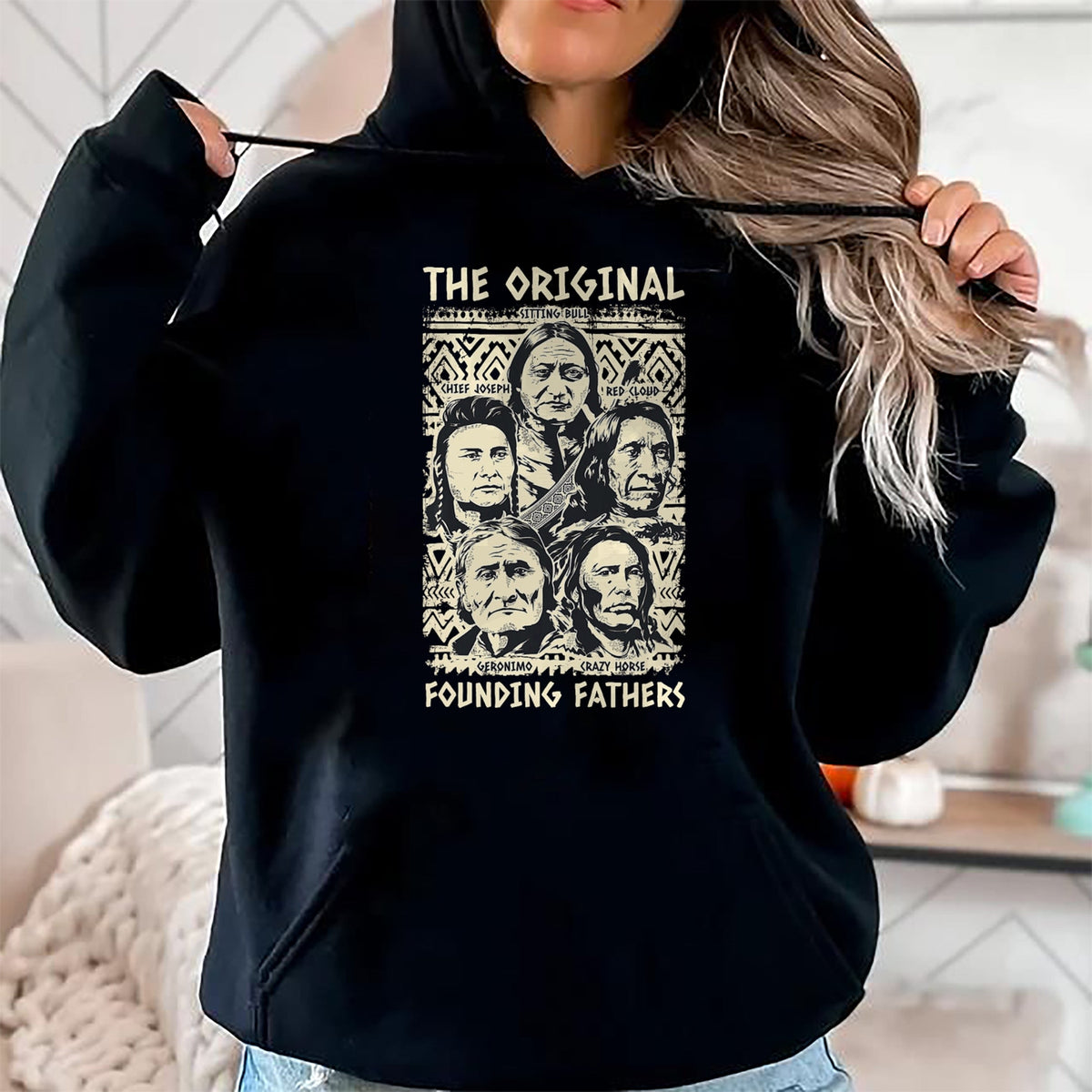 Native American T-Shirts, Vintage Native American Unisex T-Shirt/Hoodie/Sweatshirt HLT00 - Original Founding Fathers Native American Tribe